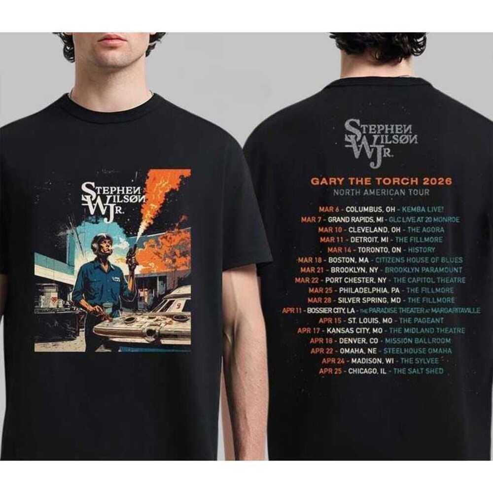 Stephen Wilson Jr Gary The Torch 2026 Tour T-Shirt 2 Sided